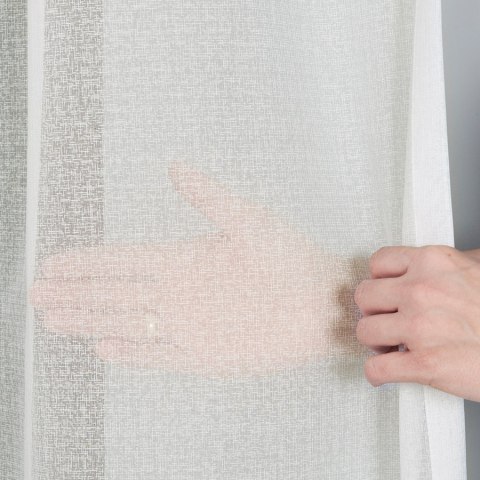 Firanka fantazyjna 000121 wysokość 330 cm kolor kremowy