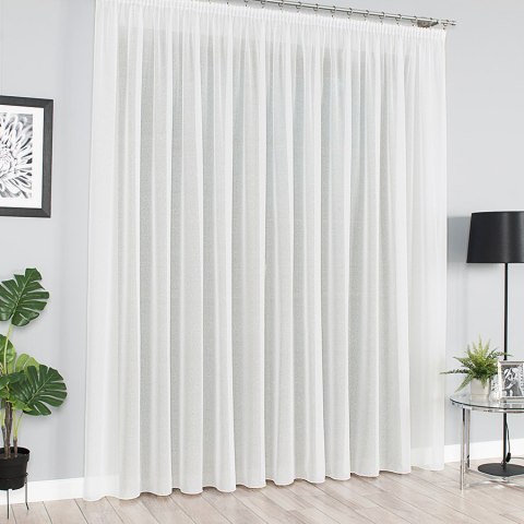 Firanka fantazyjna 000121 wysokość 330 cm kolor kremowy