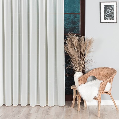 Firanka fantazyjna z ołowianką 031671 wysokość 300 cm kolor kremowy