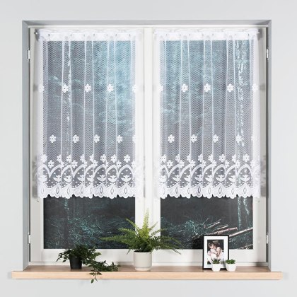 Firanka żakardowa na metry 004421 wysokość 100 cm kolor biały