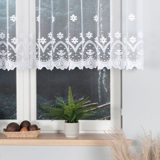 Firanka żakardowa 004421 wysokość 110 cm kolor biały