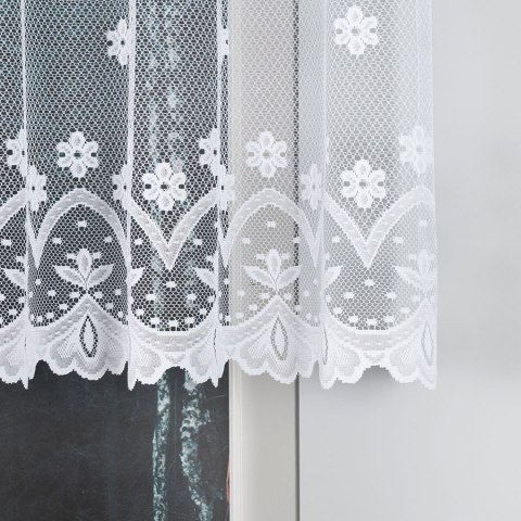 Firanka żakardowa 004421 wysokość 110 cm kolor biały