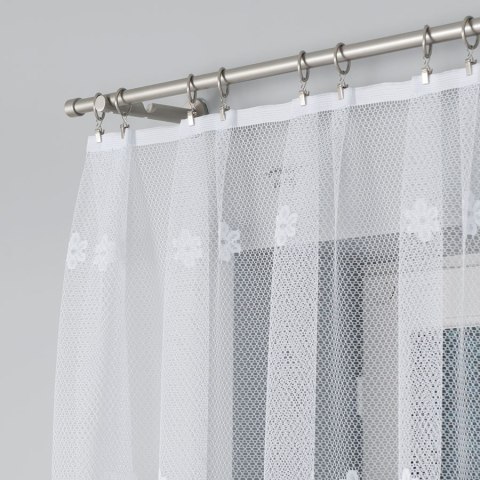 Firanka żakardowa 004421 wysokość 110 cm kolor biały