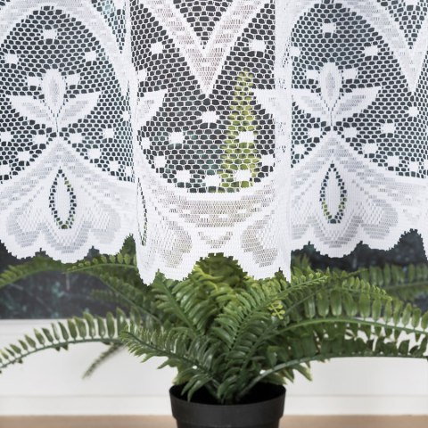 Firanka żakardowa 004421 wysokość 140 cm kolor biały