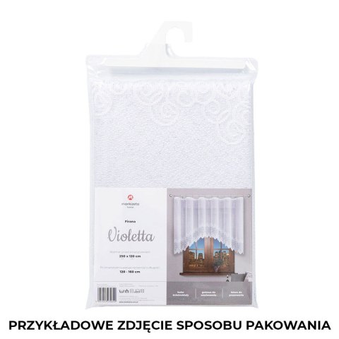 Firanka gotowa żakardowa VIOLETTA 200x250 cm kolor biały Firanka gotowa żakardowa VIOLETTA 200x250 cm kolor biały