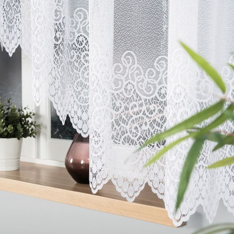 Firanka gotowa żakardowa VIOLETTA 160x500 cm kolor biały