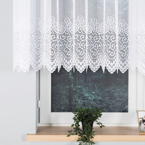 Firanka żakardowa 001539 wysokość 120 cm kolor biały