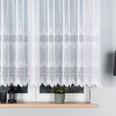 Firanka żakardowa 001539 wysokość 140 cm kolor biały