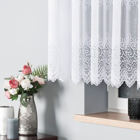 Firanka żakardowa 001539 wysokość 140 cm kolor biały