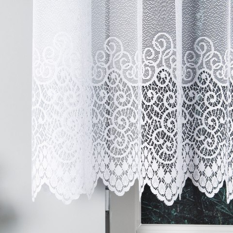 Firanka żakardowa 001539 wysokość 140 cm kolor biały