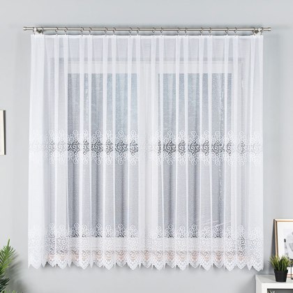 Firanka żakardowa na metry 001539 wysokość 170 cm kolor biały