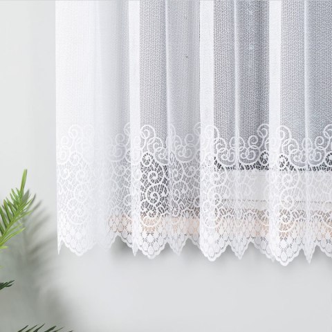 Firanka żakardowa 001539 wysokość 170 cm kolor biały