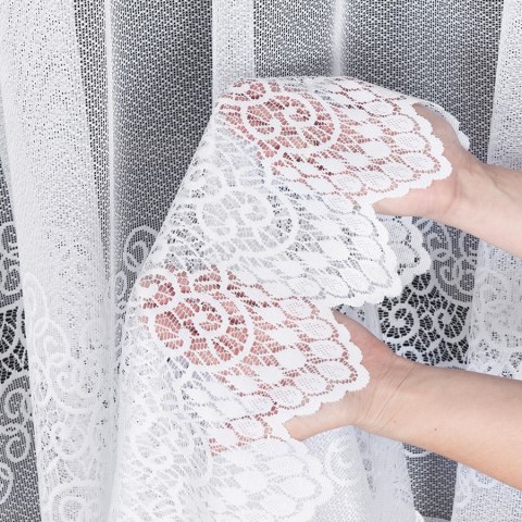 Firanka żakardowa na metry 001539 wysokość 250 cm kolor biały