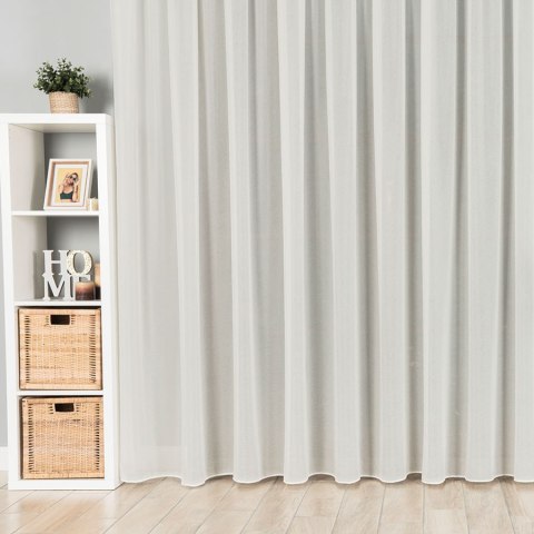 Woal kreszowany z ołowianką 000101 wysokość 275 cm kolor kremowy