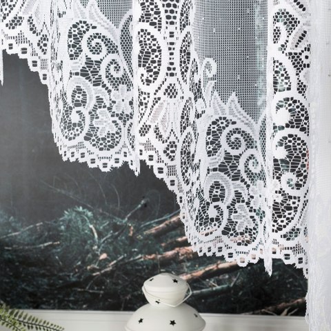 Firanka gotowa żakardowa BERENIKA 160x530 cm kolor biały