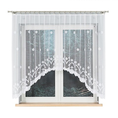 Firanka gotowa żakardowa FLORENTYNA 140x330 cm kolor biały