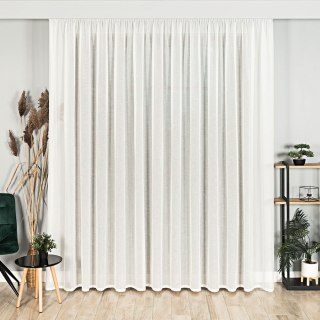 Firanka fantazyjna 001201 wysokość 300 cm kolor kremowy