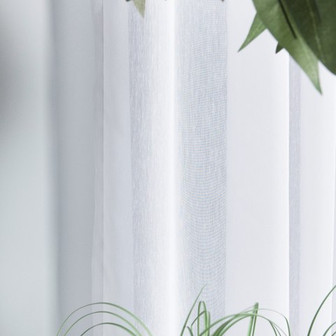 Firanka fantazyjna BATYST wysokość 300 cm kolor biały