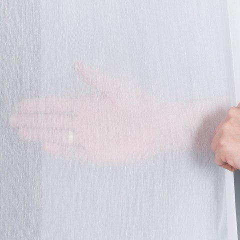 Firanka fantazyjna BATYST wysokość 300 cm kolor biały