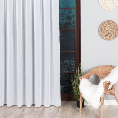 Firanka fantazyjna BATYST wysokość 300 cm kolor biały