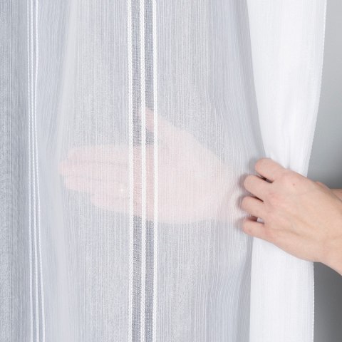 Firanka fantazyjna z ołowianką na metry wysokość 290 cm kolor biały