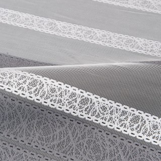 Firanka żakardowa 618262 wysokość 140 cm kolor biały
