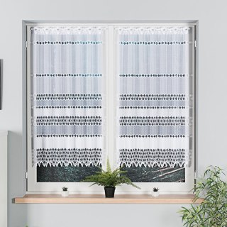 Firanka żakardowa 018669 wysokość 120 cm kolor biały