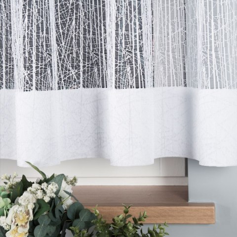 Firanka żakardowa 018352 wysokość 150 cm kolor biały Firanka żakardowa 018352 wysokość 150 cm kolor biały