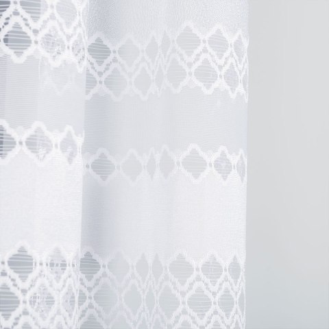Firanka żakardowa 018669 wysokość 150 cm kolor biały