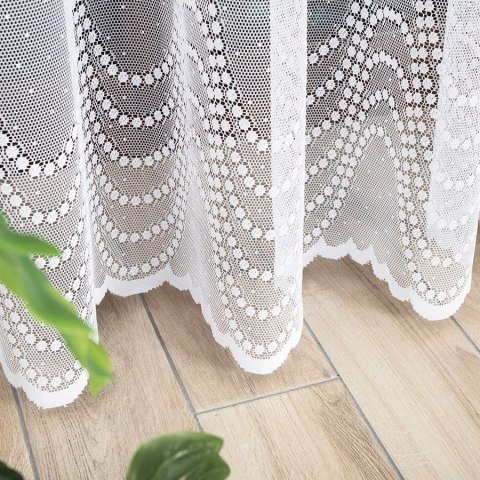 Firanka żakardowa 004314 wysokość 250 cm kolor biały