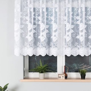 Firanka żakardowa 023006 wysokość 120 cm kolor biały