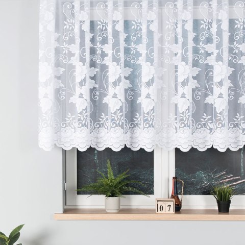Firanka żakardowa 023006 wysokość 120 cm kolor biały Firanka żakardowa 023006 wysokość 120 cm kolor biały