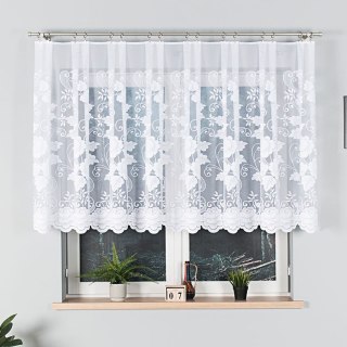 Firanka żakardowa 023006 wysokość 120 cm kolor biały
