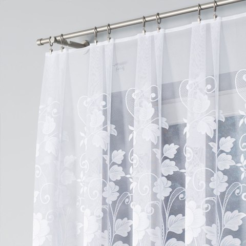 Firanka żakardowa 023006 wysokość 120 cm kolor biały Firanka żakardowa 023006 wysokość 120 cm kolor biały