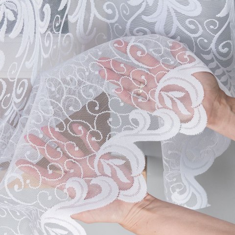 Firanka żakardowa 049310 wysokość 150 cm kolor biały Firanka żakardowa 049310 wysokość 150 cm kolor biały