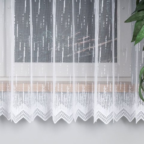 Firanka żakardowa 000146 wysokość 180 cm kolor biały