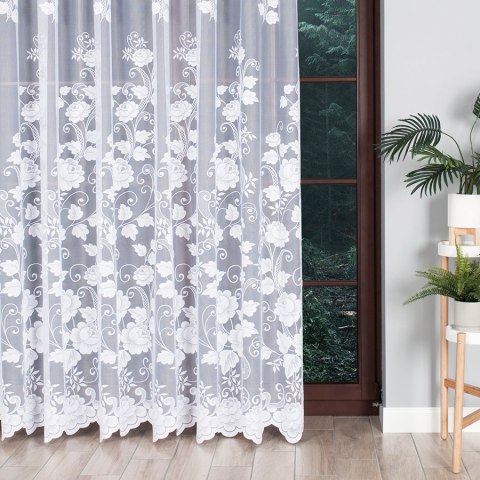 Firanka żakardowa 023006 wysokość 230 cm kolor biały