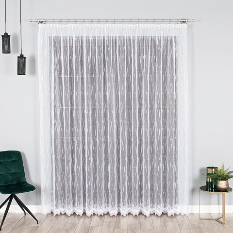 Firanka żakardowa 000146 wysokość 250 cm kolor biały