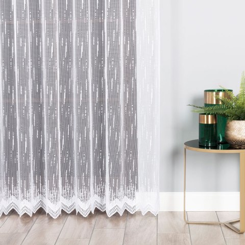 Firanka żakardowa 000146 wysokość 250 cm kolor biały