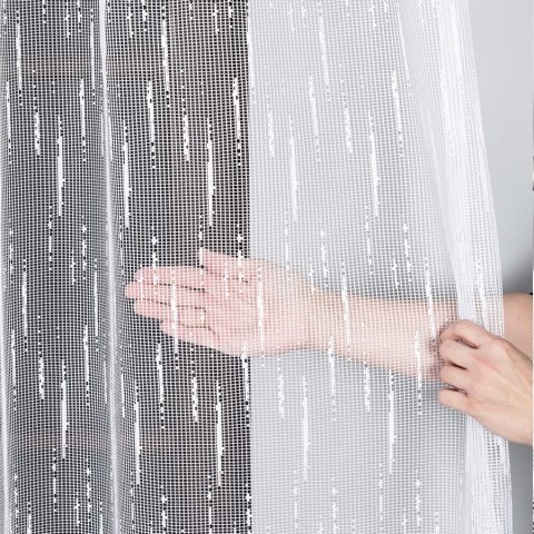 Firanka żakardowa 000146 wysokość 250 cm kolor biały