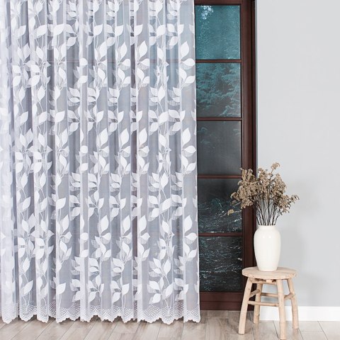 Firanka żakardowa 023083 wysokość 250 cm kolor biały
