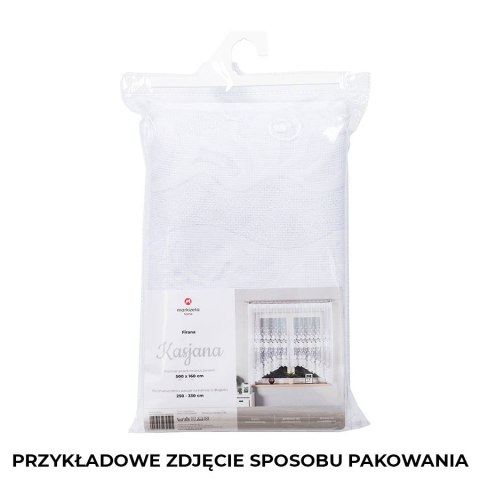 Firanka gotowa żakardowa KASJANA 160x320 cm kolor biały Firanka gotowa żakardowa KASJANA 160x320 cm kolor biały