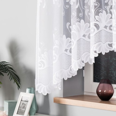 Firanka gotowa żakardowa KASJANA 160x320 cm kolor biały Firanka gotowa żakardowa KASJANA 160x320 cm kolor biały