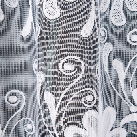 Firanka gotowa żakardowa KASJANA 160x320 cm kolor biały Firanka gotowa żakardowa KASJANA 160x320 cm kolor biały