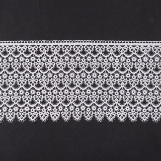 Koronka gipiurowa 072954 wysokość 20 cm kolor biały
