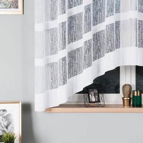 Firanka gotowa żakardowa WIKTORIA 160x310 cm kolor biały Firanka gotowa żakardowa WIKTORIA 160x310 cm kolor biały