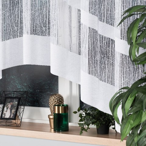 Firanka gotowa żakardowa WIKTORIA 160x310 cm kolor biały Firanka gotowa żakardowa WIKTORIA 160x310 cm kolor biały