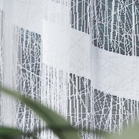 Firanka gotowa żakardowa WIKTORIA 160x310 cm kolor biały Firanka gotowa żakardowa WIKTORIA 160x310 cm kolor biały