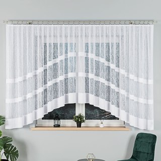 Firanka gotowa żakardowa WIKTORIA 160x500 cm kolor biały