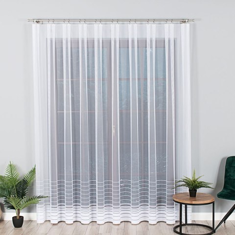 Firanka gotowa żakardowa NELA 250x500 cm kolor biały Firanka gotowa żakardowa NELA 250x500 cm kolor biały